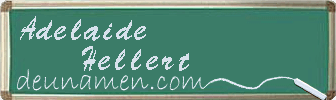 Adelaide Hellert Visitenkarte